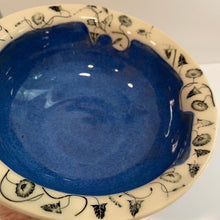 Load image into Gallery viewer, Blue Starburst Pottery Bowl