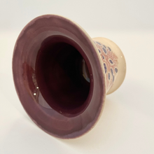 Load image into Gallery viewer, Mini Purple and Pink Flower Vase Inside View