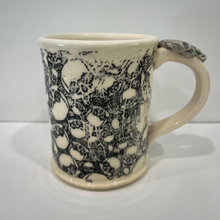 Load image into Gallery viewer, Skull Pottery Mug