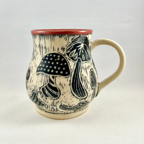 Mushroom Pottery Mug