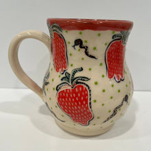 Load image into Gallery viewer, Strawberry and Snake Pottery Mug
