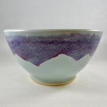 Load image into Gallery viewer, Light Blue and Purple Pottery Bowl
