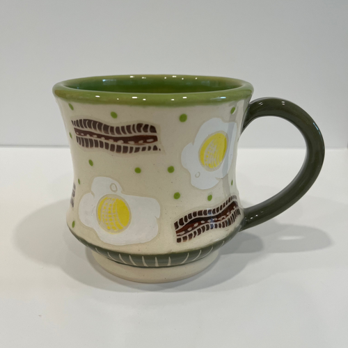 Bacon and Eggs Pottery Mug