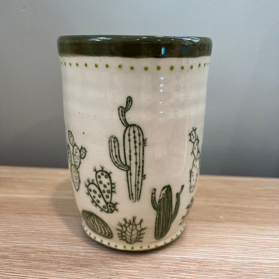 Cactus Pottery Tumbler