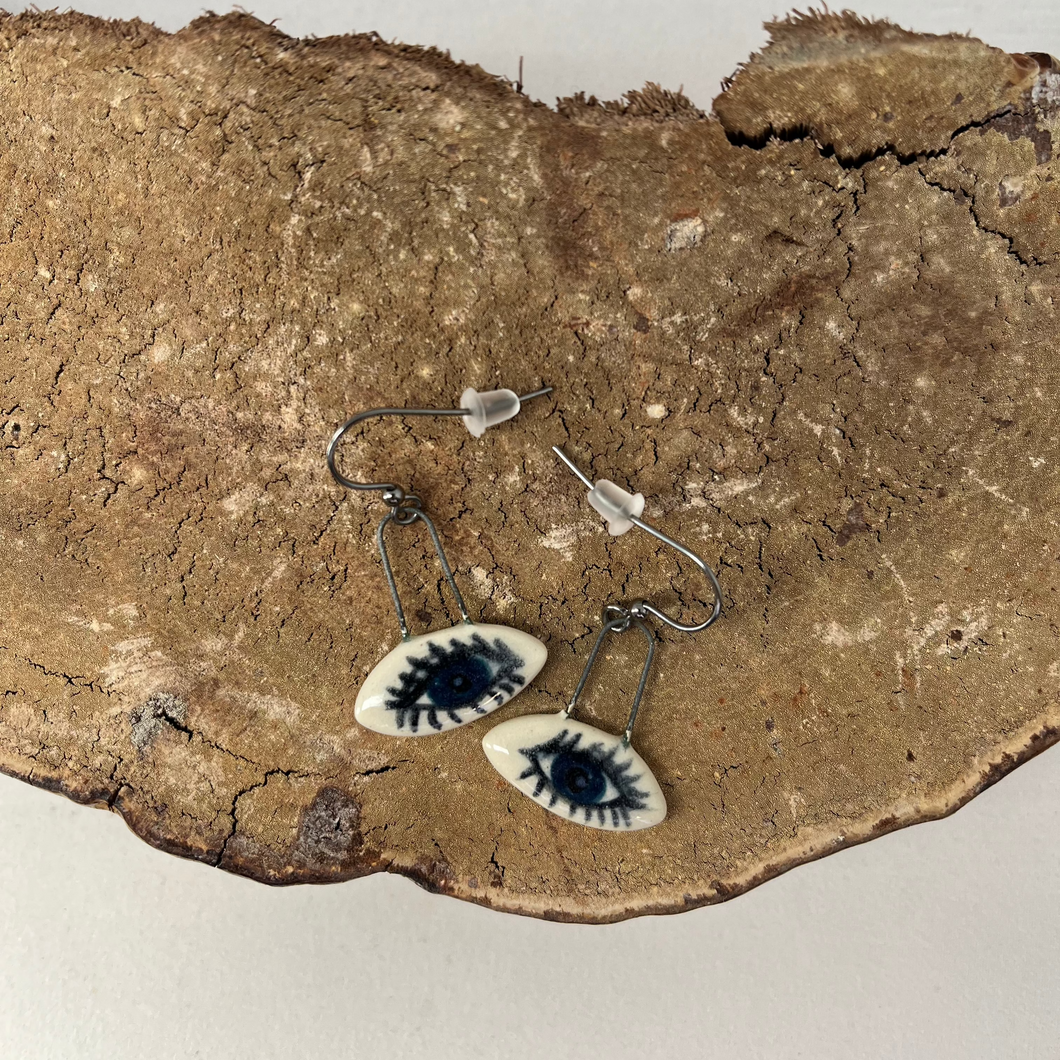 Eye Ceramic Earrings