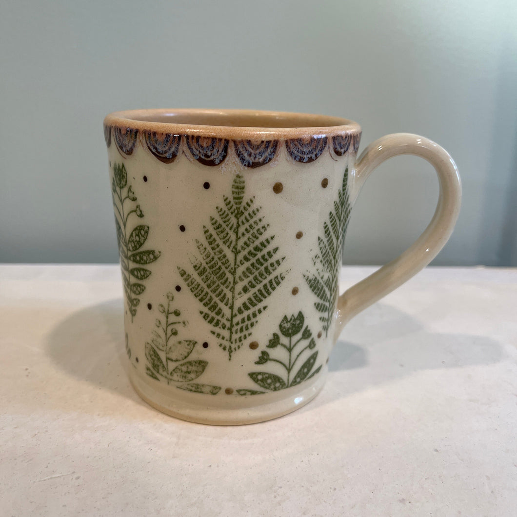 Fern Pottery Mug