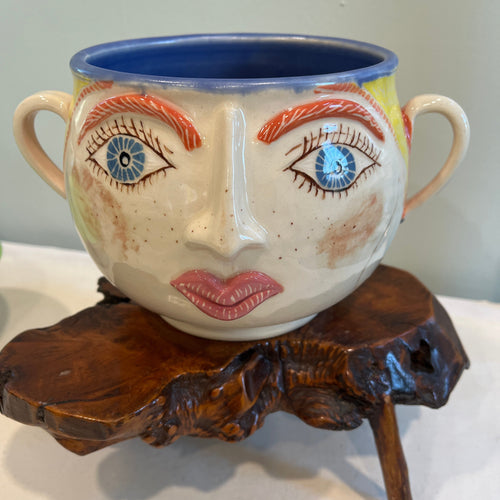 Girl Pottery Bowl