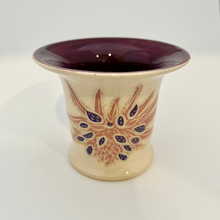 Load image into Gallery viewer, Mini Purple and Pink Flower Vase Front View
