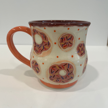 Load image into Gallery viewer, Sprinkle Donut Pottery Mug
