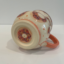 Load image into Gallery viewer, Sprinkle Donut Pottery Mug Bottom View
