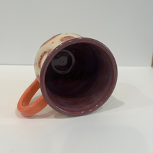 Load image into Gallery viewer, Sprinkle Donut Pottery Mug Inside View
