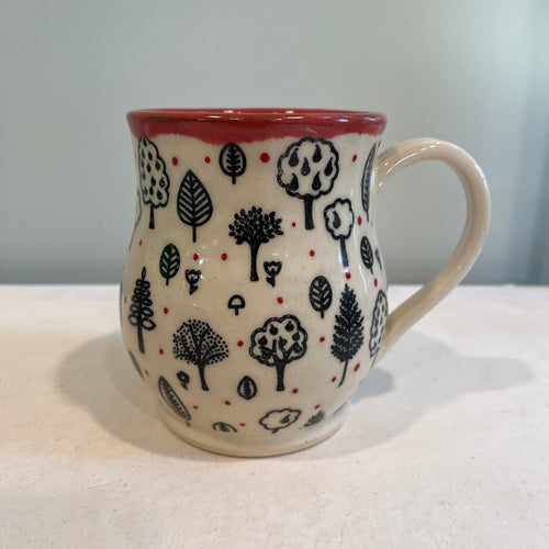 Trees Pottery Mug