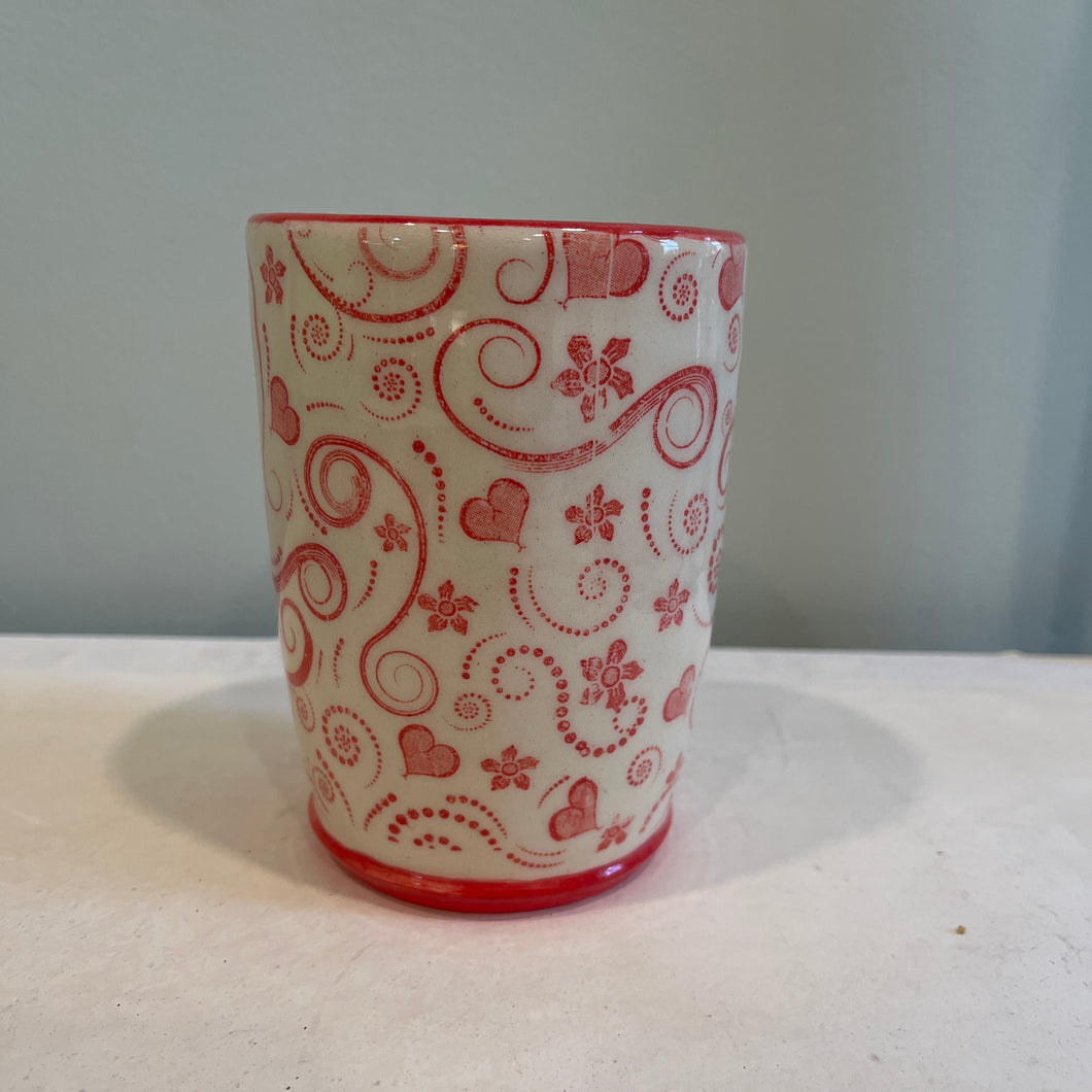 Valentine Pottery Tumbler