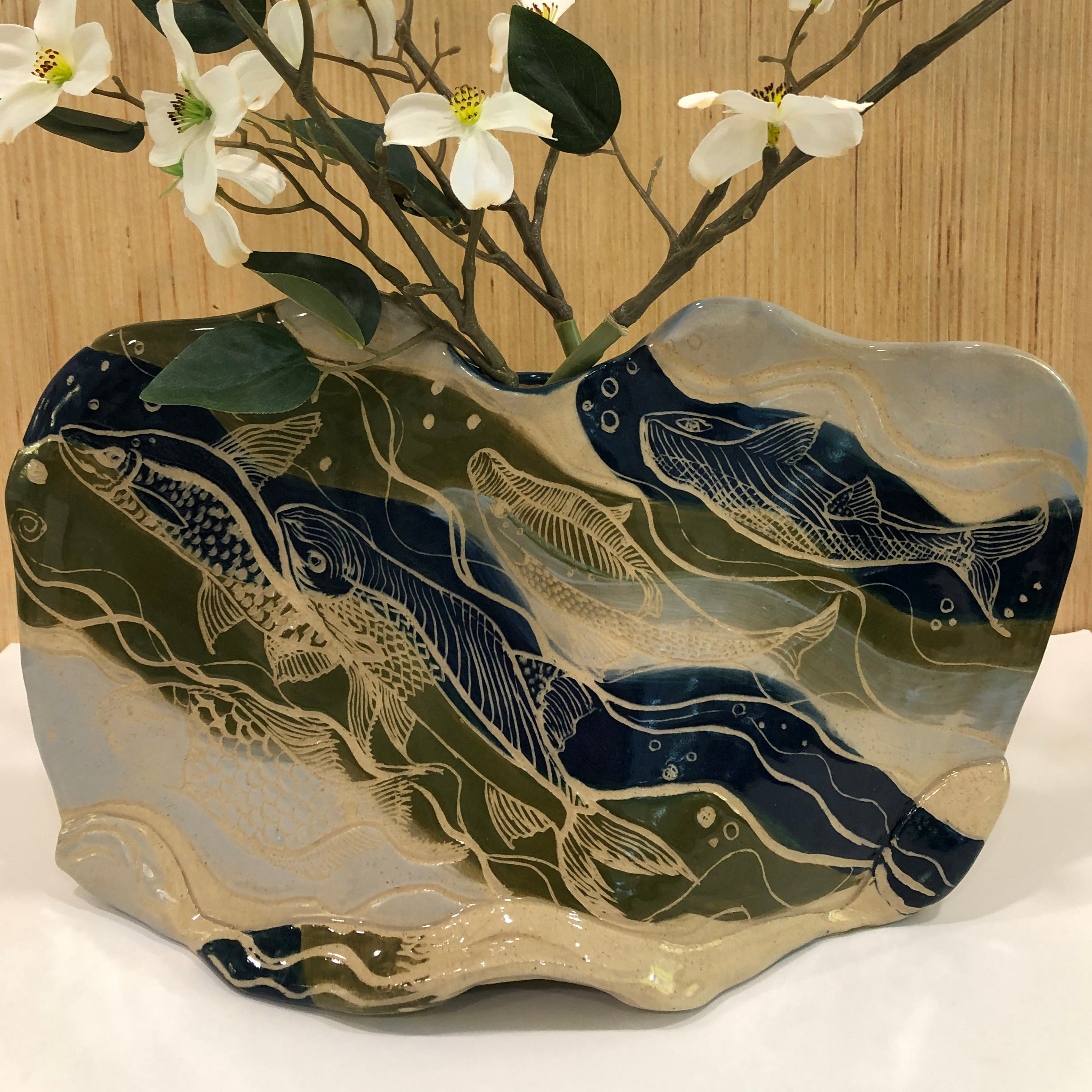Ceramic Fish Vase