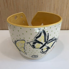 Load image into Gallery viewer, Butterfly Pottery Yarn Bowl
