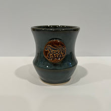 Load image into Gallery viewer, Bourbon Pottery Cup with horse motif
