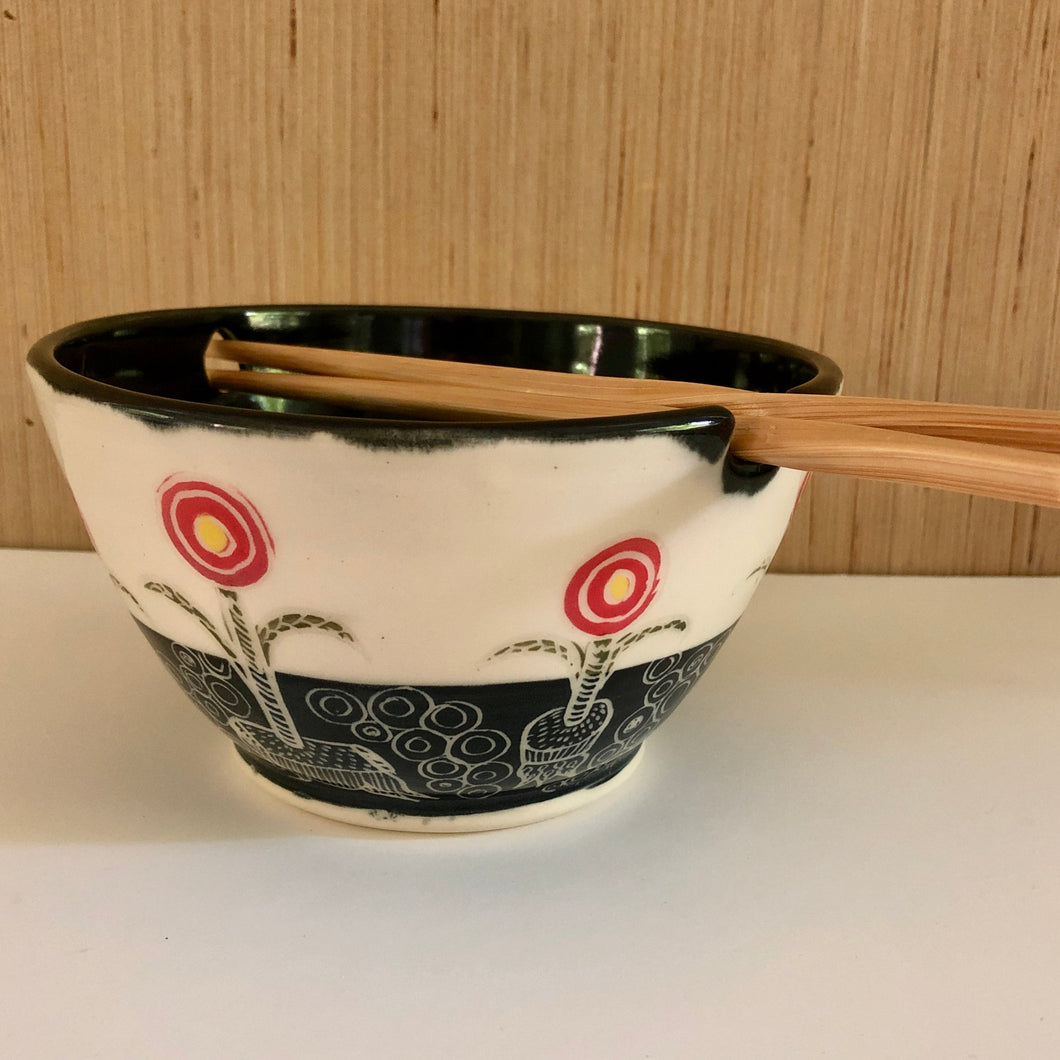Poppy Noodle Pottery Bowl 4