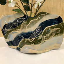 Load image into Gallery viewer, Ceramic Fish Vase Hand Made
